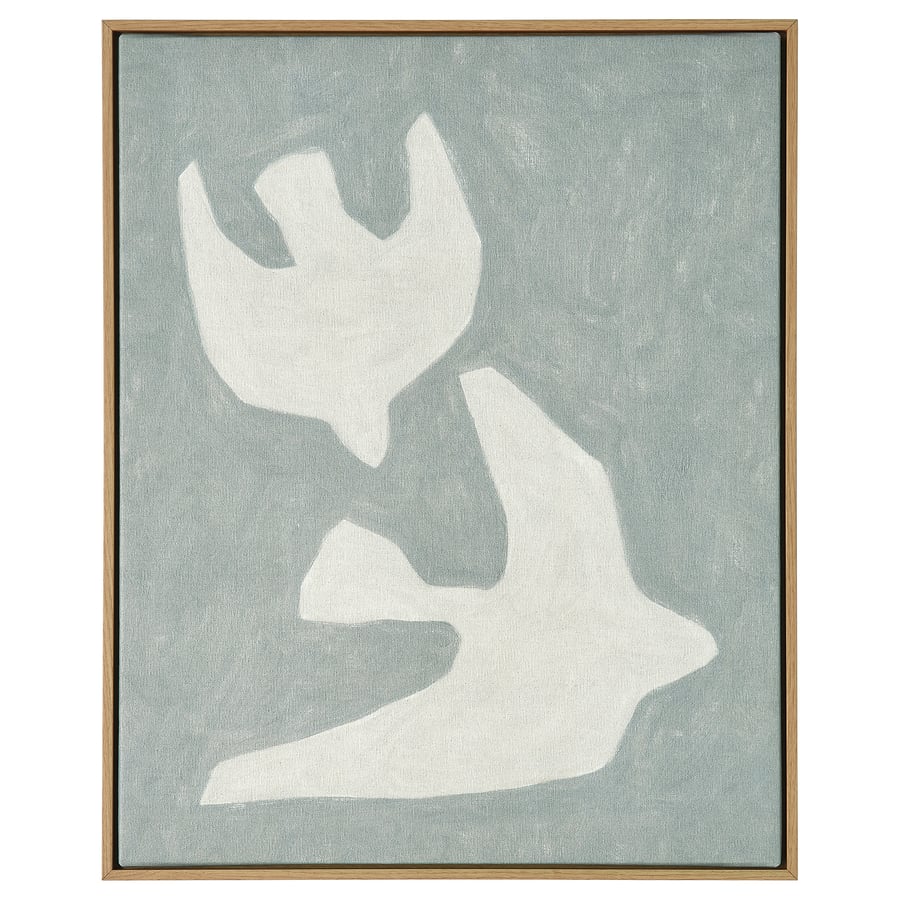 BLODFLÄDER Picture, two birds, 15 ¾x19 ¾ "