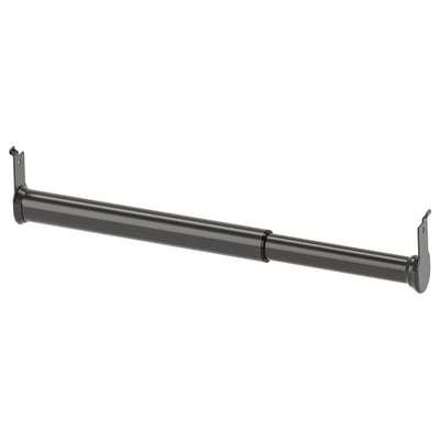 BOAXEL Adjustable clothes rail, anthracite, 7 7/8-11 3/4 "
