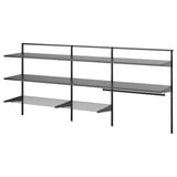 BOAXEL Laundry combination, anthracite/metal, 89 1/2x15 3/4x39 5/8 "