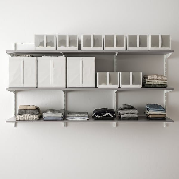 Boaxel 3 Sections White Gray Ikea