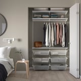 BOAXEL Wardrobe combination, white, 49 1/8x15 3/4x79 "