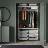 BOAXEL Wardrobe combination, white, 49 1/8x15 3/4x79 "