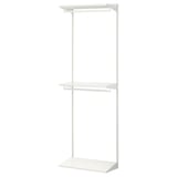 BOAXEL Wardrobe combination, white, 24 3/8x15 3/4x79 "