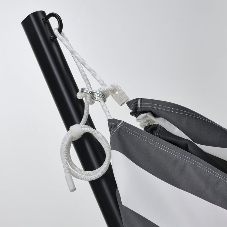 BOCKÖN / HAMNÖN hammock with stand, black/anthracite white IKEA