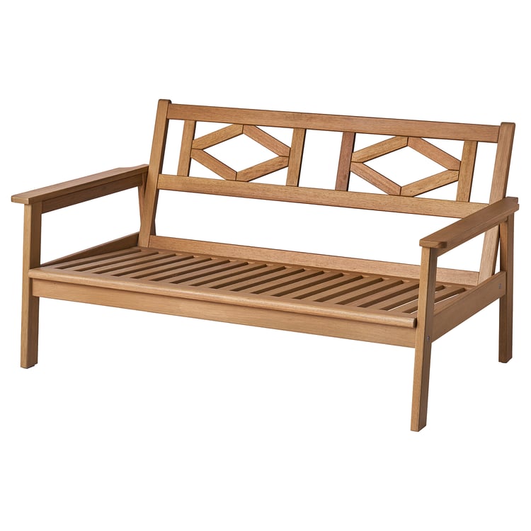 BONDHOLMEN loveseat, outdoor, brown, 543/4x317/8x283/4" IKEA