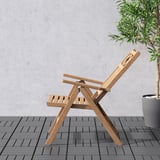 BONDHOLMEN Reclining chair, outdoor, brown