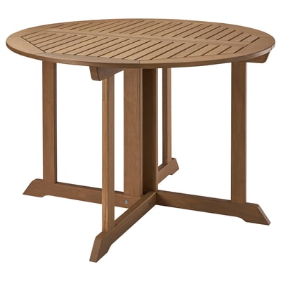 BONDHOLMEN Table, outdoor, brown, 42 1/2 "