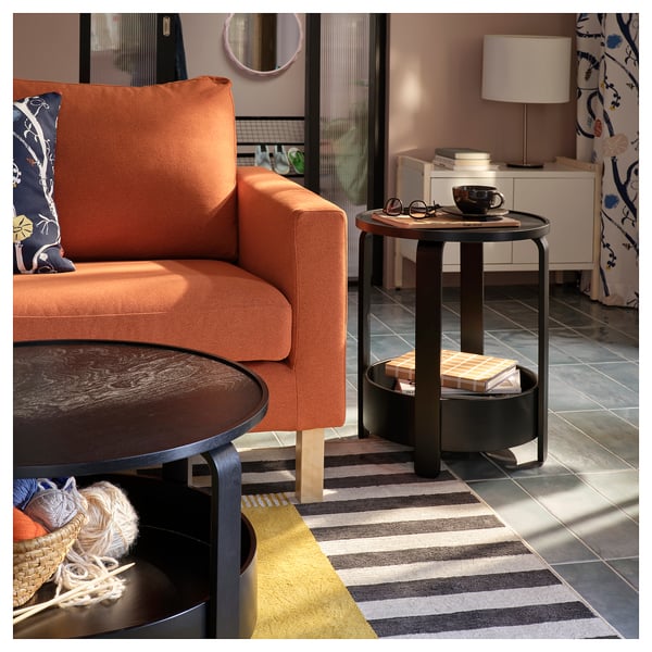 BORGEBY Coffee table, black, 27 1/2 "