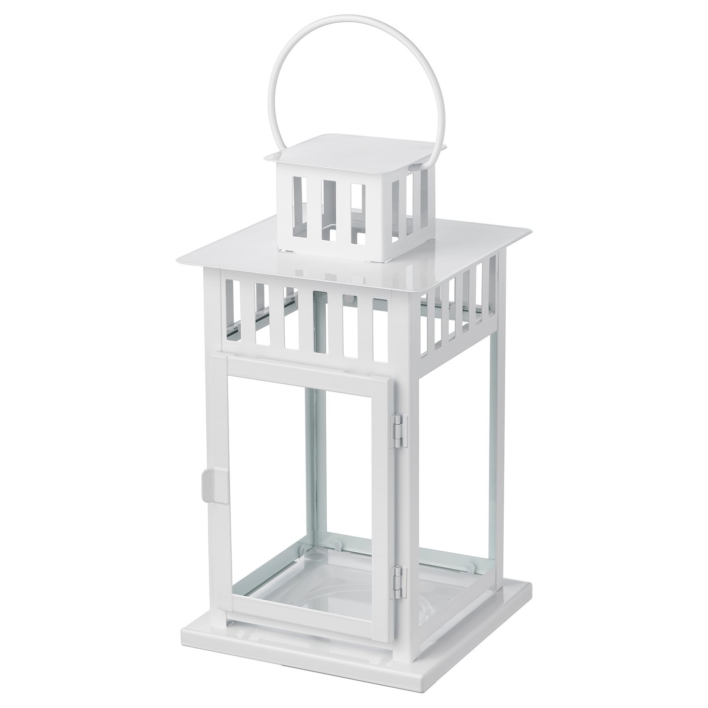 Borrby Lantern For Block Candle White Indoor Outdoor White