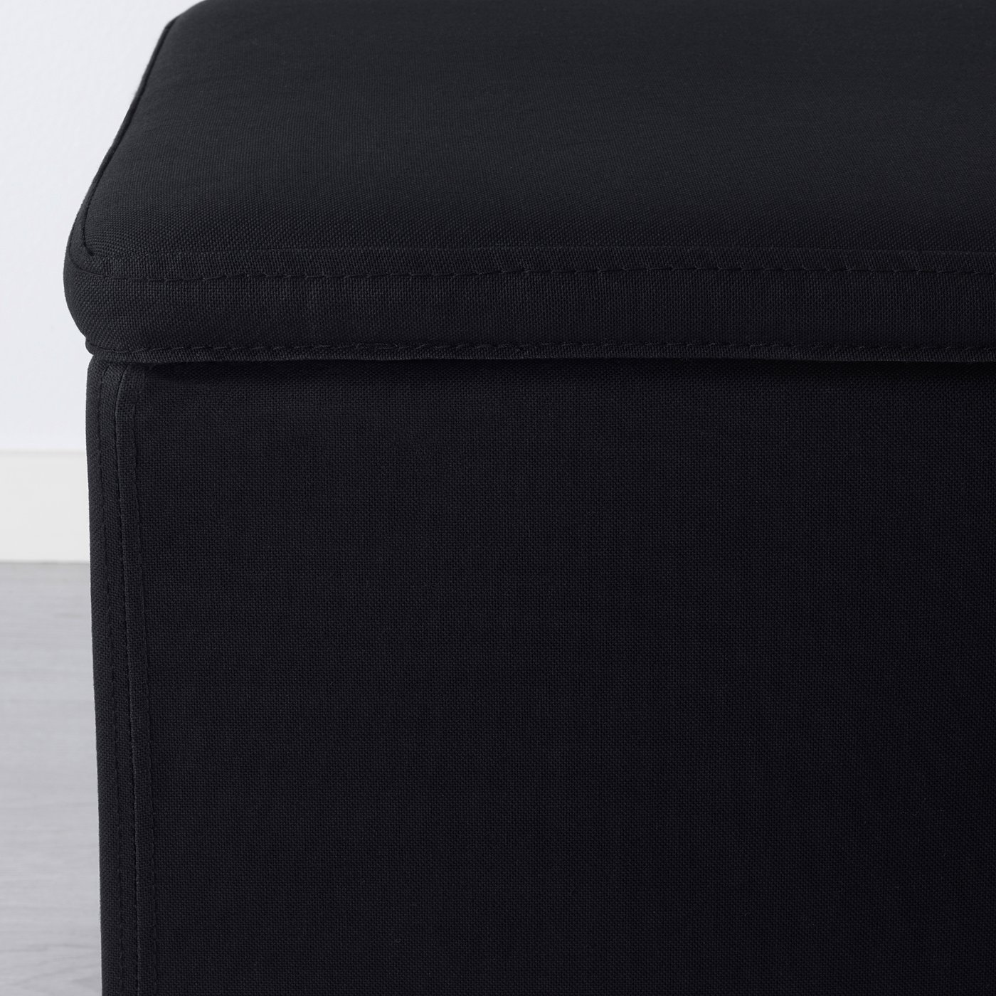 BOSNÄS Ottoman with storage, Ransta black IKEA