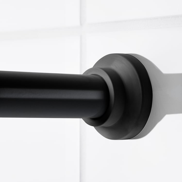 BOTAREN shower curtain tension rod, black, 4779" IKEA US