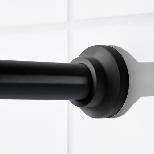 BOTAREN shower curtain tension rod, black, 4779" IKEA US