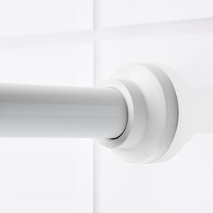 BOTAREN Shower curtain tension rod, white, 47-79" - IKEA