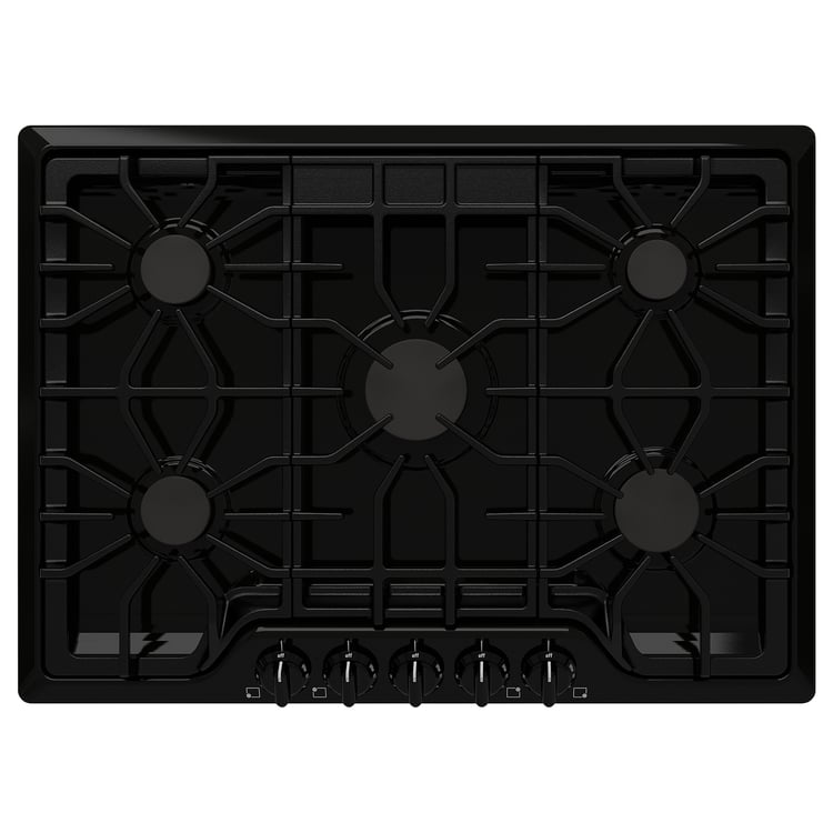 BRÄNNPUNKT gas cooktop, black, 30" IKEA