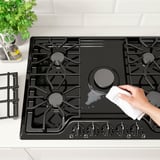 BRÄNNPUNKT Gas cooktop, black, 30 "