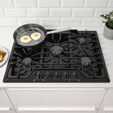 BRÄNNPUNKT Gas cooktop, black, 30 "