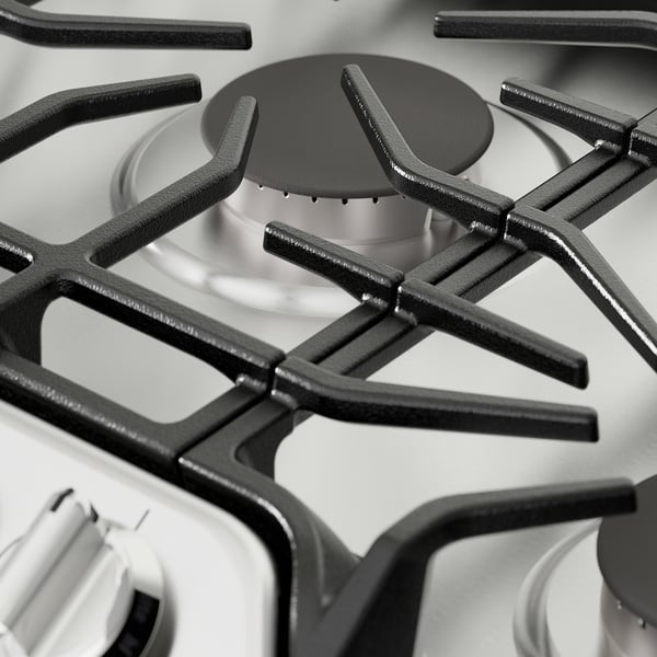 BRÄNNPUNKT gas cooktop, Stainless steel, 30" IKEA