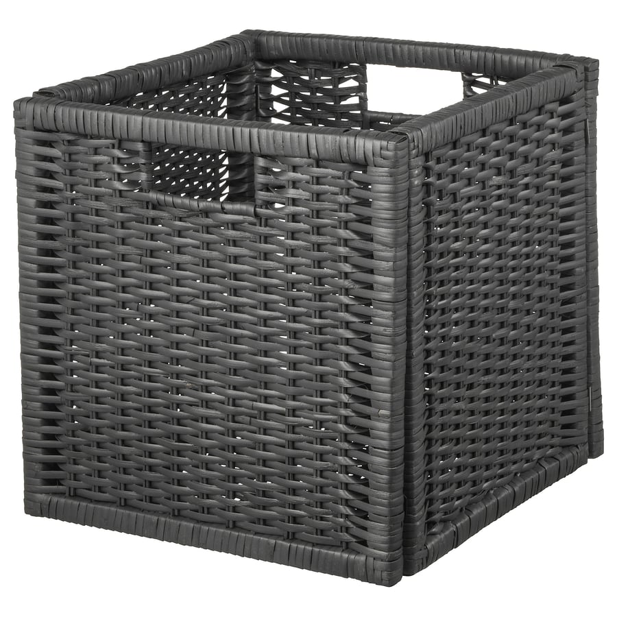 Basket, dark gray, IKEA BRANAS 002.824.05