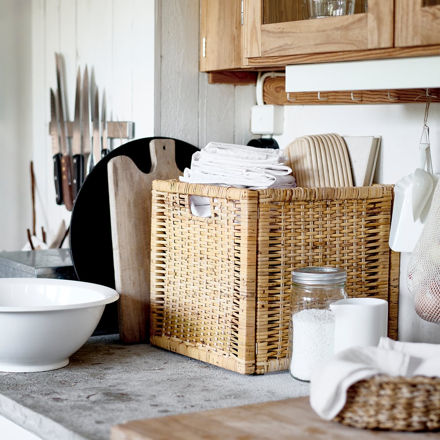 BRANÄS Basket, rattan, 12 ½x13 ½x12 ½" IKEA