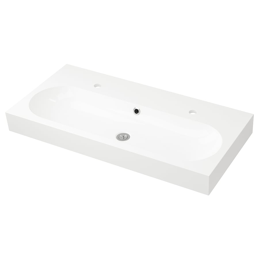 BRÅVIKEN Sink, white, 39 3/8x18 7/8x3 7/8" IKEA