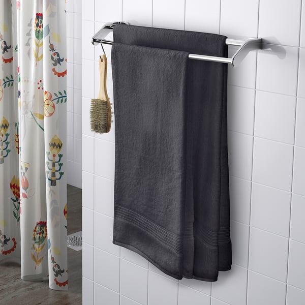 BREDASUND Bath sheet, dark gray IKEA