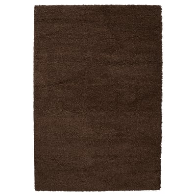 BREVBÄRARE Rug, high pile, deep brown, 5 ' 3 "x7 ' 7 "