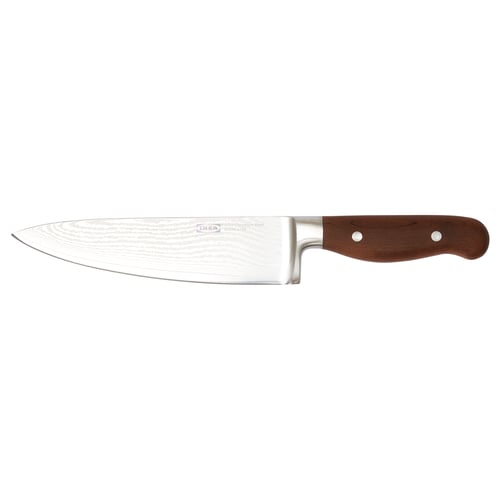 IKEA BRILJERA damascus-styled knife with wooden handle.