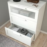 BRIMNES 3-drawer dresser, white, 30 3/4x37 3/8 "