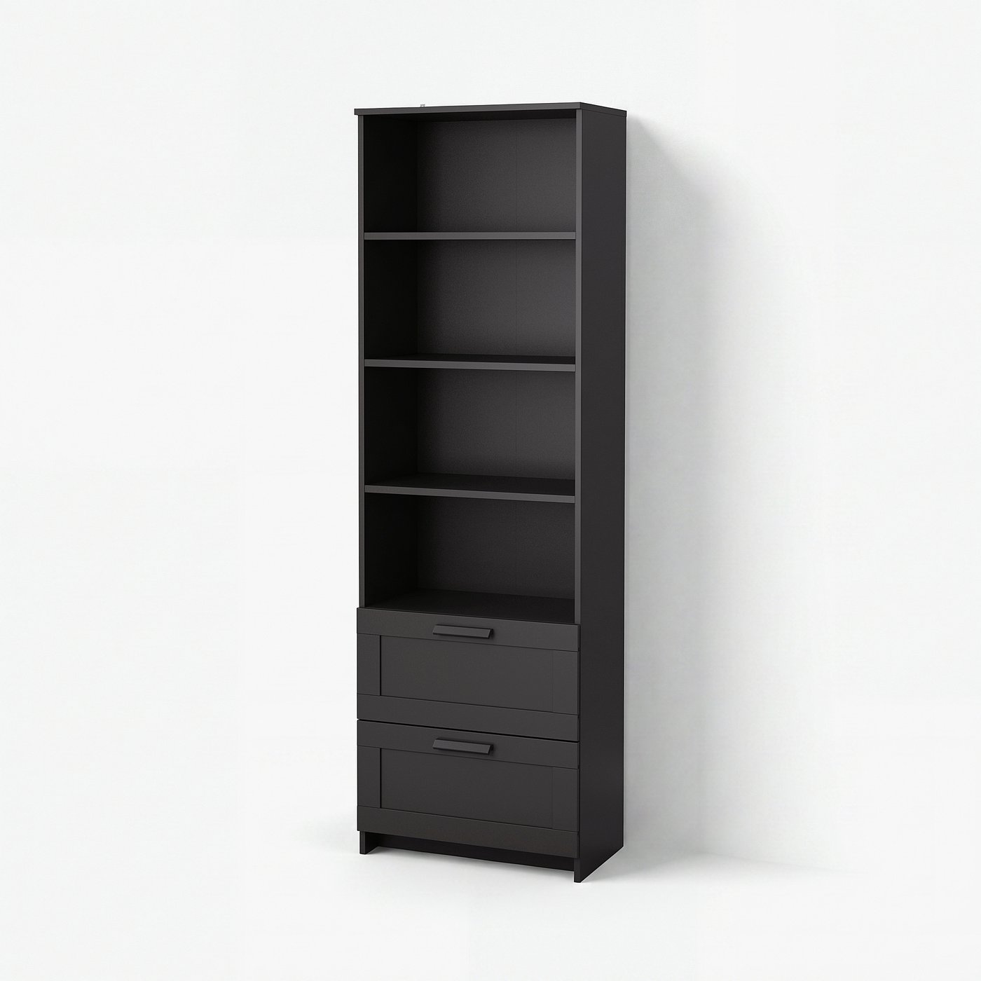 BRIMNES Bookcase, black, 23 5/8x74 3/4