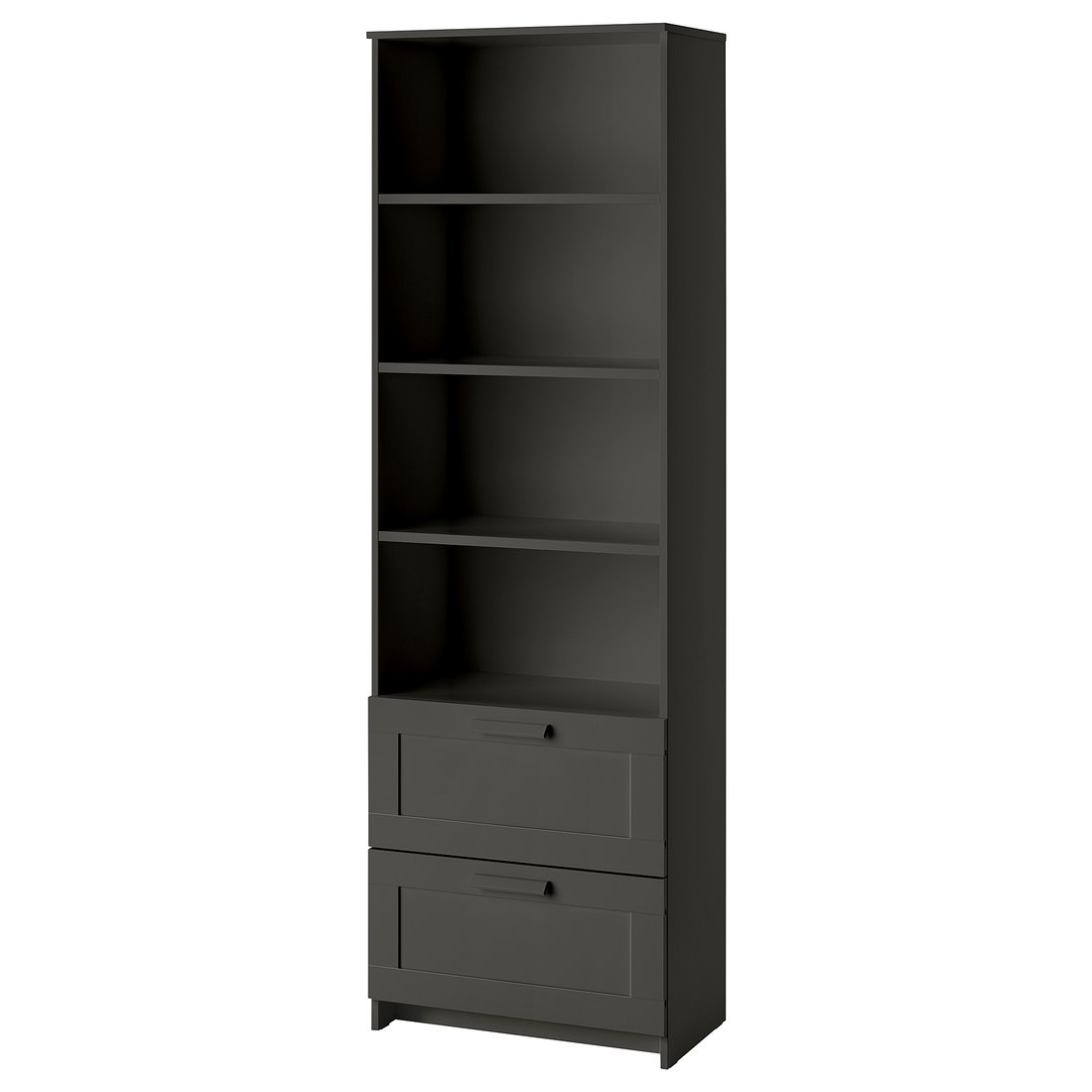 BRIMNES Bookcase, black, 23 5/8x74 3/4" IKEA