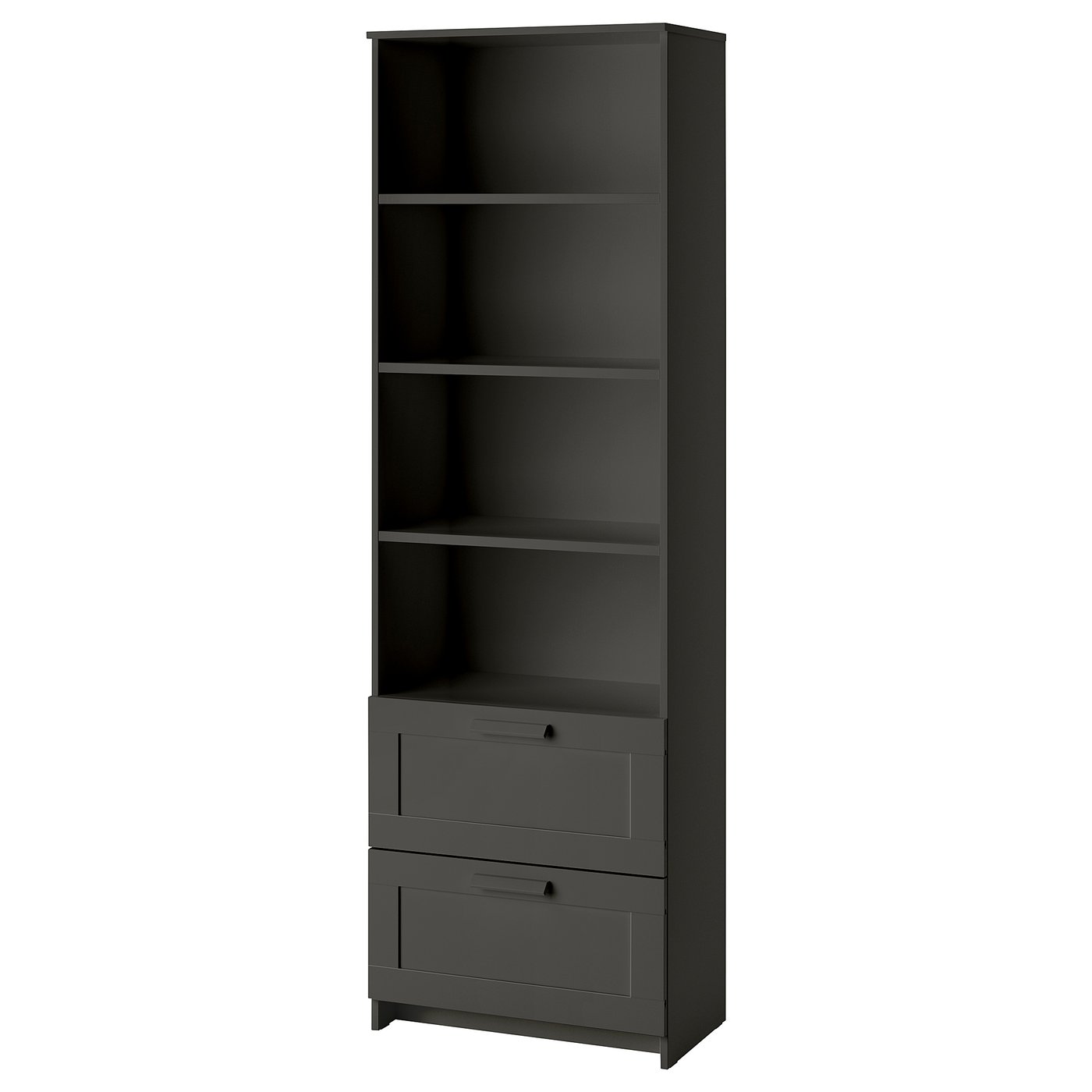 BRIMNES Bookcase, black, 23 5/8x74 3/4" IKEA