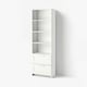 BRIMNES Bookcase, white, 23 5/8x74 3/4 "