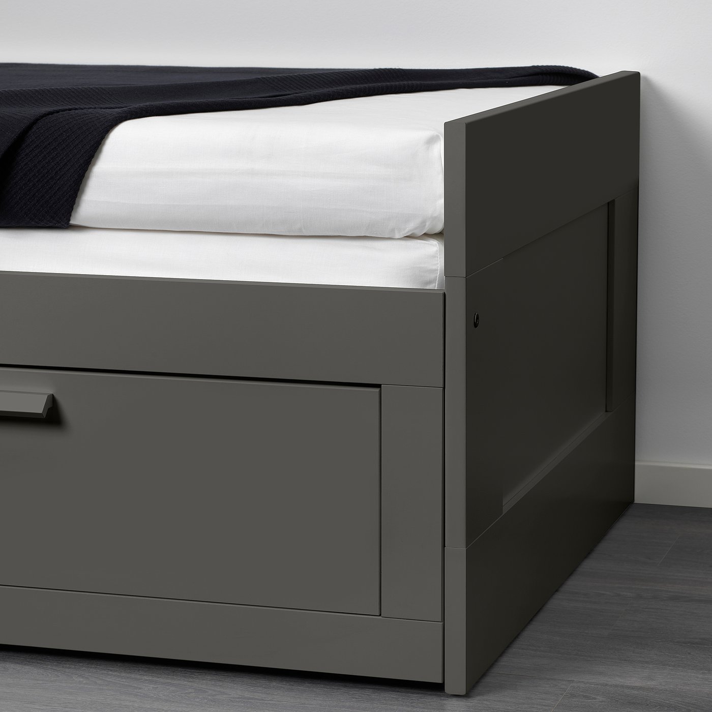 BRIMNES Daybed frame with 2 drawers, gray IKEA