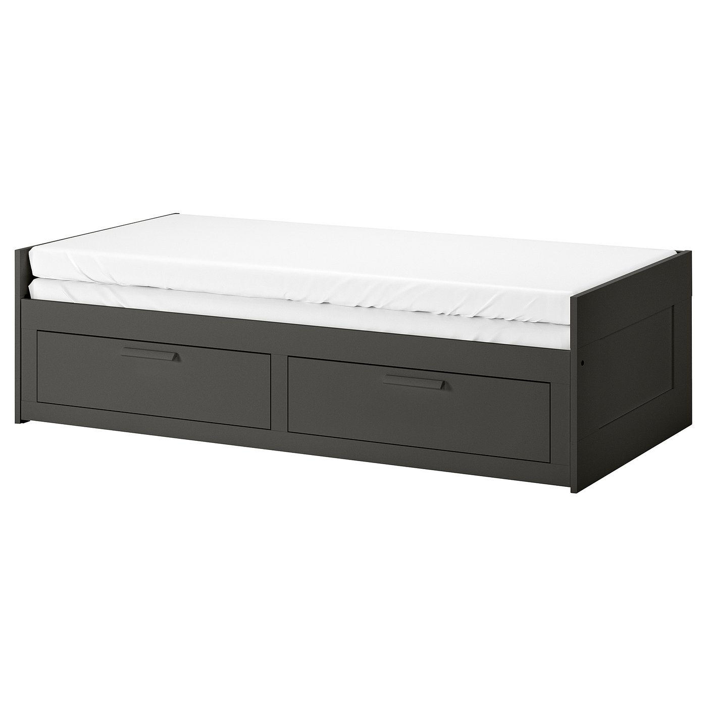 BRIMNES daybed frame with 2 drawers, gray, Twin IKEA