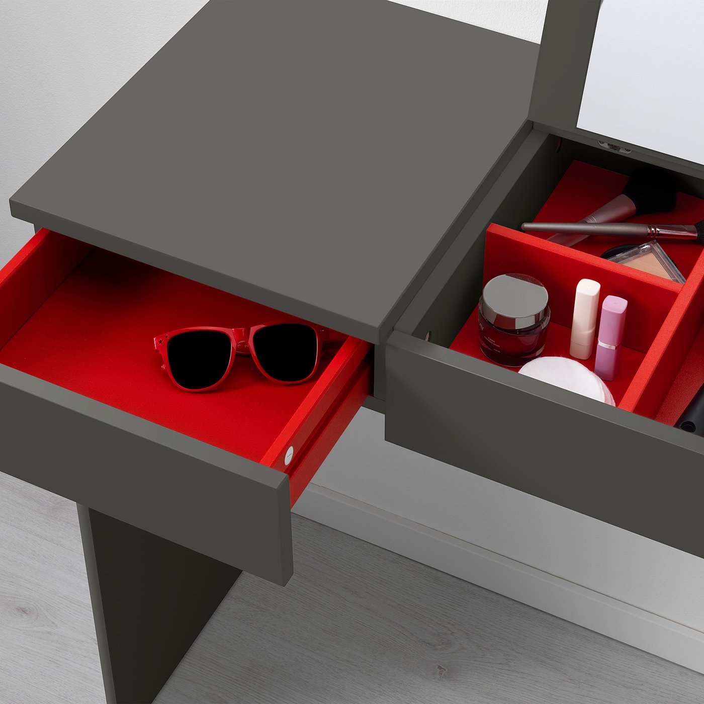 grey ikea dressing table