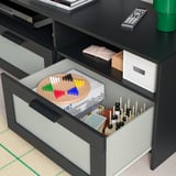 BRIMNES TV storage combination, black, 70 7/8x16 1/8x74 3/4 "