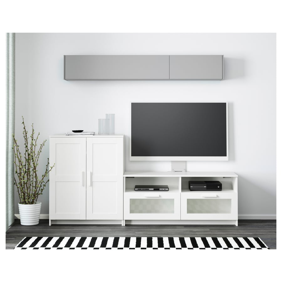 BRIMNES TV storage combination, white, 783/4x161/8x373/8" IKEA