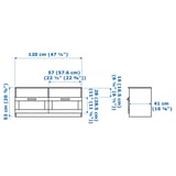 BRIMNES TV unit, white, 47 1/4x16 1/8x20 7/8 "
