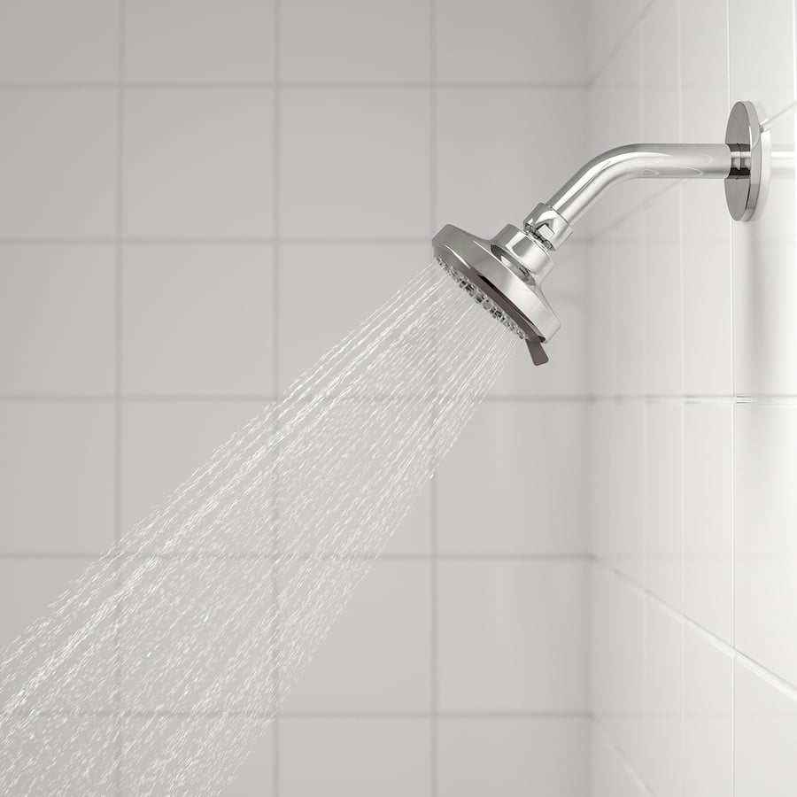BROGRUND bath/shower set thermostatic faucet, chrome plated IKEA