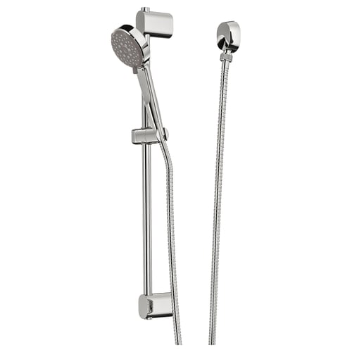 BROGRUND Riser rail with hand shower/outlet - chrome plated