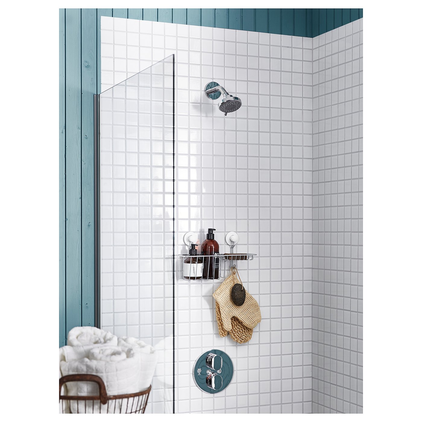 BROGRUND Showerhead with thermostatic faucet chrome plated IKEA