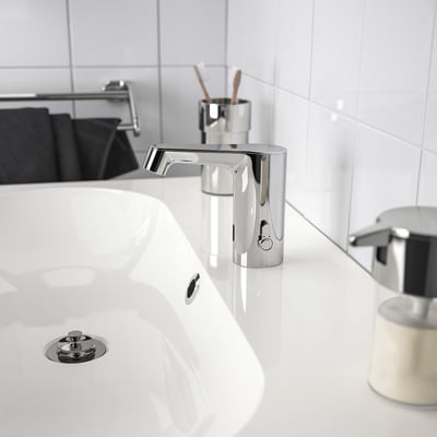 BROGRUND Mitigeur lavabo avec bonde, chromé - IKEA