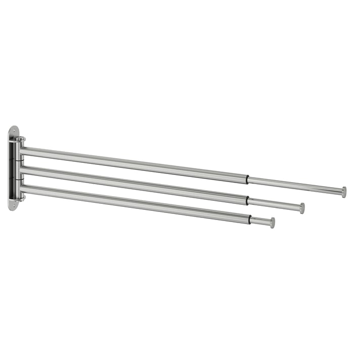 BROGRUND towel holder, 3 bars, stainless steel IKEA