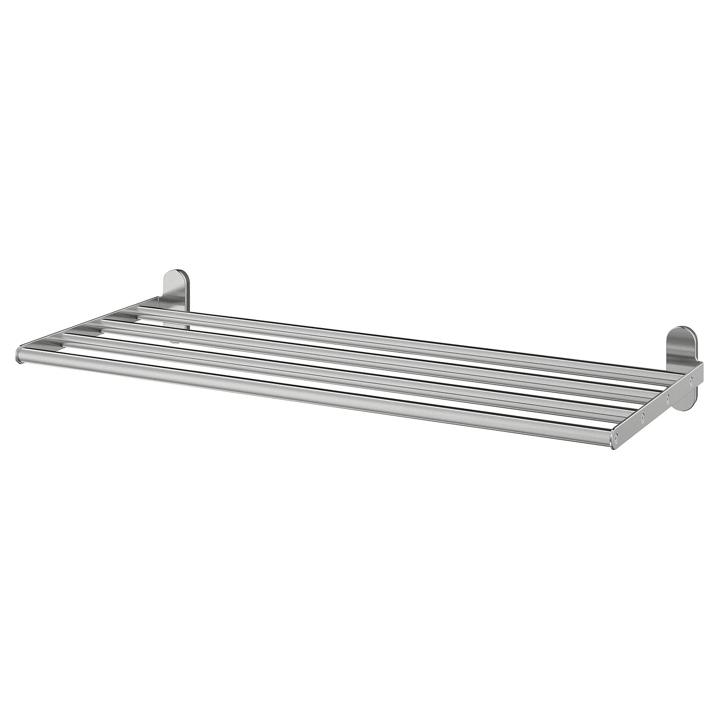 Brogrund Wall Shelf With Towel Rail Stainless Steel Ikea