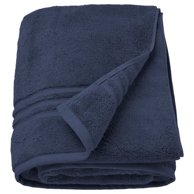 BROKGLIM Bath sheet, dark blue, 39x59 "