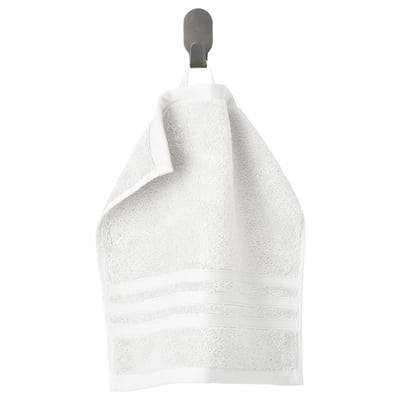 BROKGLIM Washcloth, white, 12x12 "