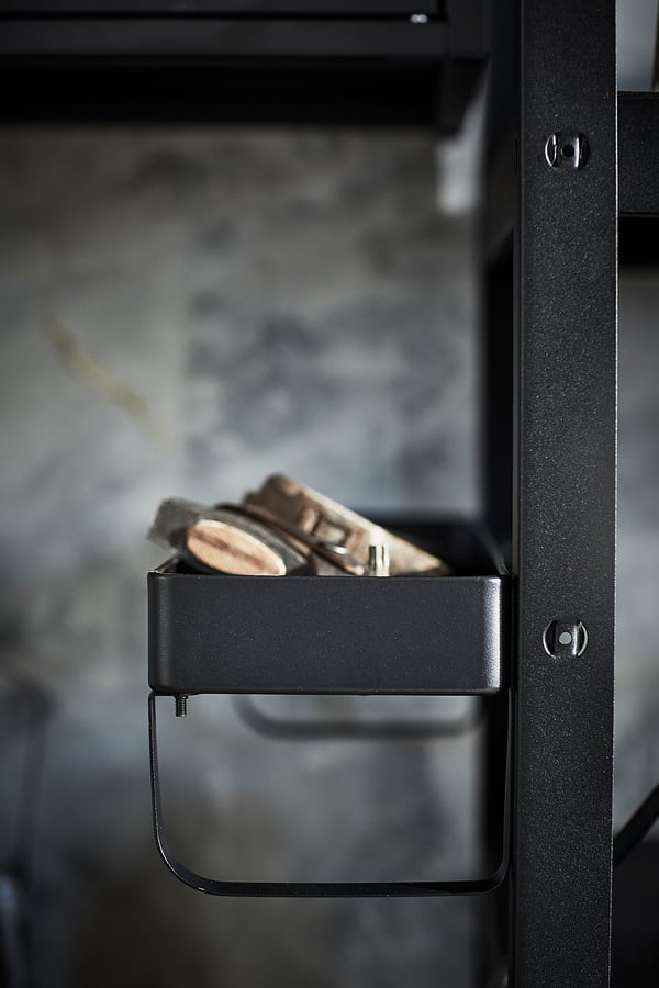 BROR Shelving unit, black, 33 1/2x15 3/4x74 3/4". Order today! IKEA