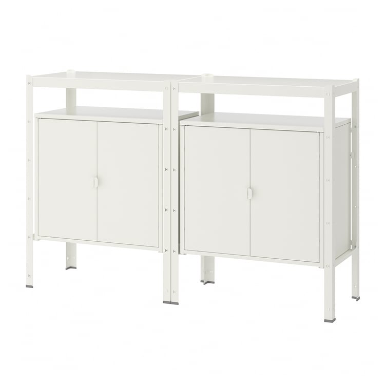 BROR Shelving unit with white, 667/8x153/4x431/4" IKEA