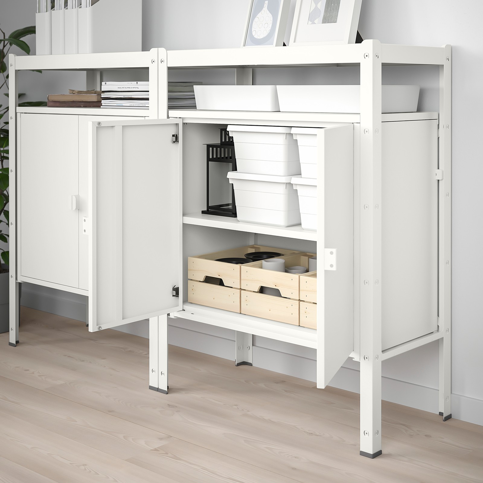 BROR Shelving unit with white IKEA