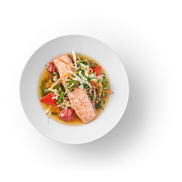 Broth with salmon fillet IKEA